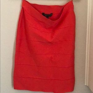 BCBG orange Skirt